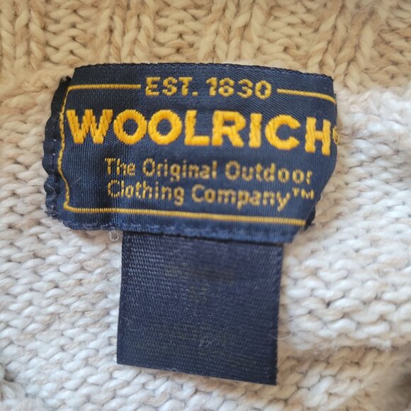 Woolrich Womens Wool Blend Turtleneck Sweater With Floral Snowflake Design M - Picture 5 of 5